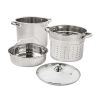 k4-Piece Stainless Steel 8 qt Cooker Multipot Set