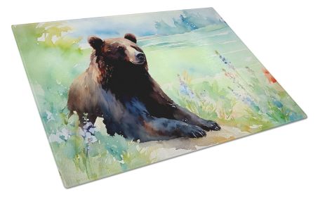 NEW American Black Bear Glass Cutting Board Decorative Tempered Glass Kitchen Cutting and Serving Board Large Size Chopping Board