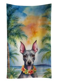 American Hairless Terrier Luau Kitchen Towel Dish Cloths Guest Hand Towel Decorative Bathroom Towel for Face,Tea, Dishcloth, Kitchen and Bath