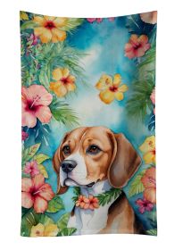 Beagle Luau Kitchen Towel Dish Cloths Guest Hand Towel Decorative Bathroom Towel for Face,Tea, Dishcloth, Kitchen and Bath