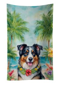Australian Shepherd Luau Kitchen Towel Dish Cloths Guest Hand Towel Decorative Bathroom Towel for Face,Tea, Dishcloth, Kitchen and Bath