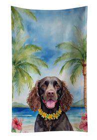 American Water Spaniel Luau Kitchen Towel Dish Cloths Guest Hand Towel Decorative Bathroom Towel for Face,Tea, Dishcloth, Kitchen and Bath
