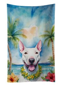 NEW Bull Terrier Luau Kitchen Towel Dish Cloths Guest Hand Towel Decorative Bathroom Towel for Face,Tea, Dishcloth, Kitchen and Bath