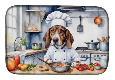 American English Coonhound The Chef Dish Drying Mat Absorbent Dish Drying Mat Pad for Kitchen Counter Dish Drainer Mat for Countertop, 14 x 21"