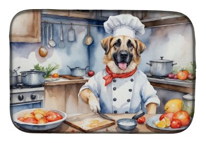 Anatolian Shepherd The Chef Dish Drying Mat Absorbent Dish Drying Mat Pad for Kitchen Counter Dish Drainer Mat for Countertop, 14 x 21", Multicol