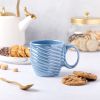 (2 pack) Blue Pearl Swirl Mug 17.6 fl oz, Stoneware