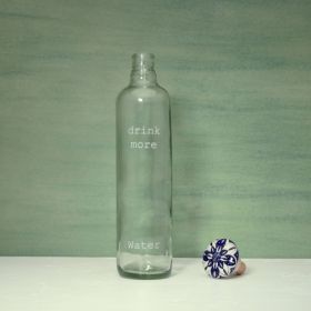 Transparent Glass Water Bottle With Stopper (Option: Transparent)