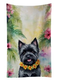 Cairn Terrier Luau Kitchen Towel Dish Cloths Guest Hand Towel Decorative Bathroom Towel for Face,Tea, Dishcloth, Kitchen and Bath (Default: Default)